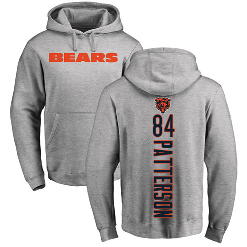 Chicago Bears Men Ash Cordarrelle Patterson Backer NFL Football 84 Pullover Hoodie Sweatshirts